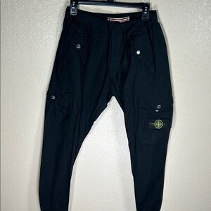 Stone Island Black Cargo Pants